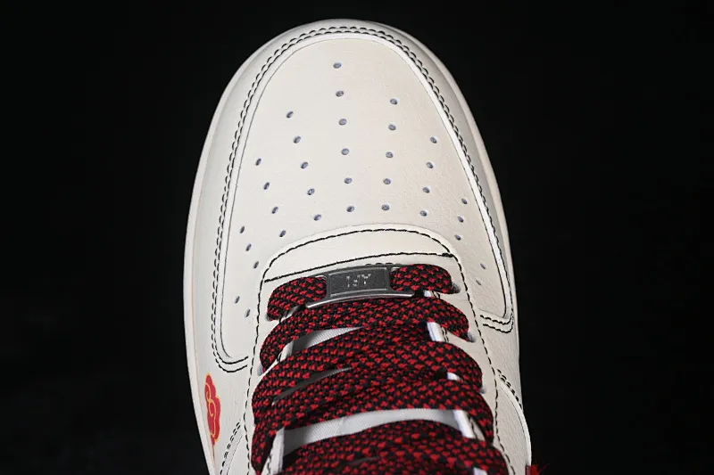 All categories Nk Air Force 1 Air Force series Nk Air Force 1 Low Air Force low top Nike Air Force 1'07 Low Year of the Horse limited white and red horse hair Air Force 1 low top casual sneakers QW5288-126